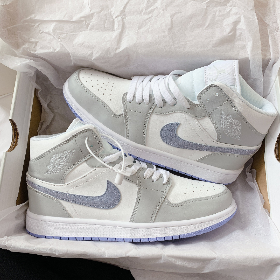 Nike air jordan 1 mid wolf grey store