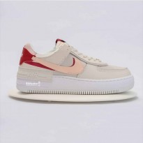 Giày Thể Thao Nike Air Force 1 Shadow Trắng Viền Đỏ