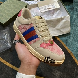 Giày Gucci Sơn Tùng Screener Leather Bản Hồng