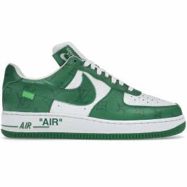 Giày Louis Vuitton Nike Air Force 1 Low By Virgil Abloh Green