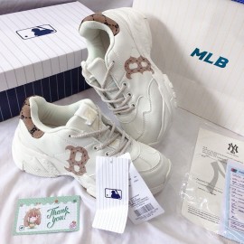Giày MLB Bigball Chunky Mono Heel Boston Red Sox White