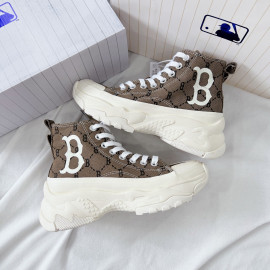 Giày MLB Chunky High Mono Jaquard Boston Red Sox Siêu Cấp