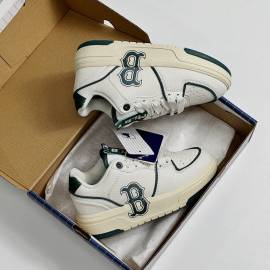 Giày MLB Chunky Liner Monogram B Boston White Vintage Green Siêu Cấp