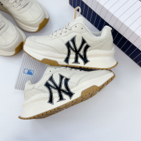 Giày MLB Chunky Runner Basic New York Yankees Cream Siêu Cấp