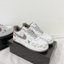 Giày Nike Air Force 1 Louis Vuitton Brown Siêu Cấp