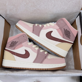 Giày Nike Jordan 1 Mid SE DArk Pony Smoky Mauve Siêu Cấp