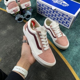 Giày Vans Style 36 Retro Hồng Trắng
