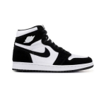 Giày Nike Air Jordan 1 Đen Trắng Retro High Black White Bằng Nhung