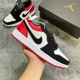 Giày Thể Thao Nike Air Jordan 1 Low Black Toe Rep 11