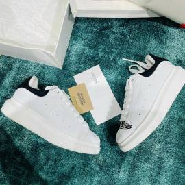 Giày McQueen White Trắng Gót Đen Bản Cao Cấp