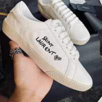 Giày Saint Laurent Court Classic Embroidered White