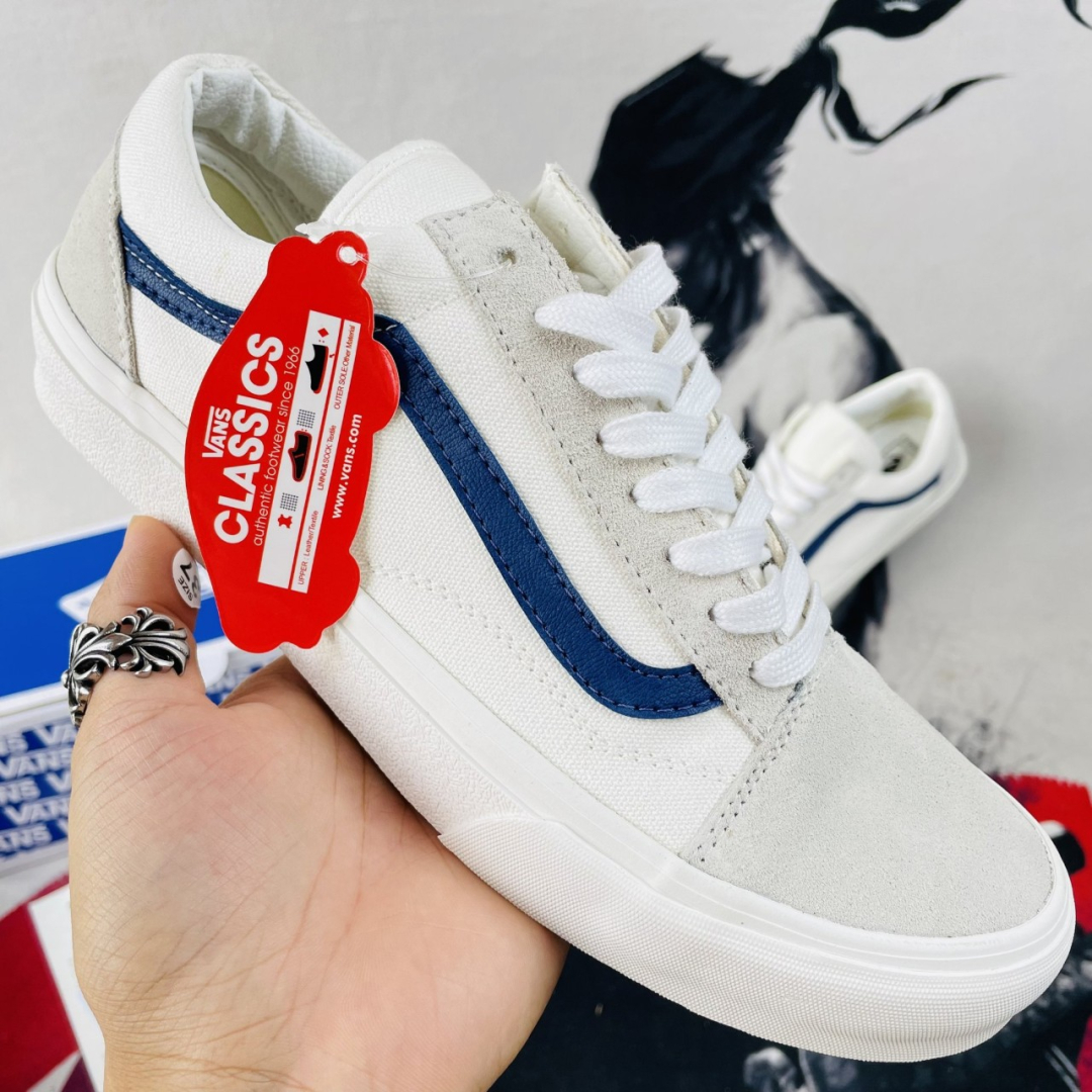 Vans style 36 marshmallow on sale navy