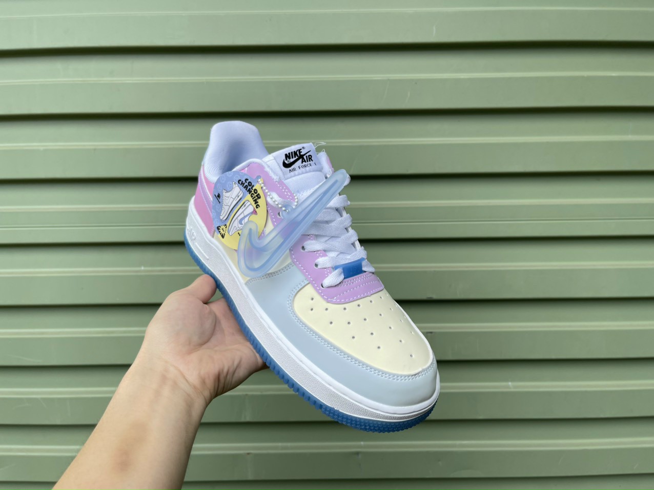 tenis nike air force 1 low uv reactive swoosh